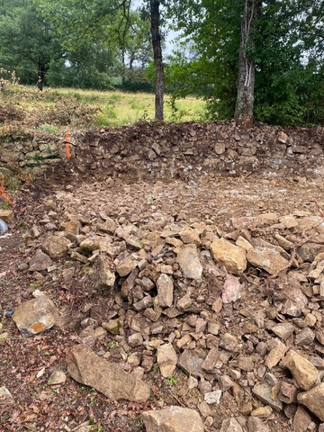 Enrochement pour soutènement à Toulonjac